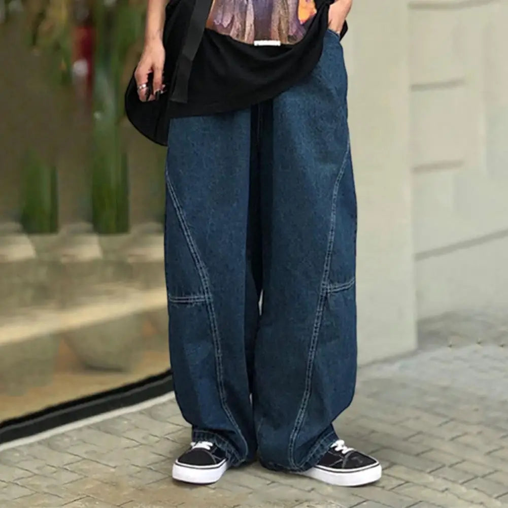 High-Waisted Retro Baggy Jeans