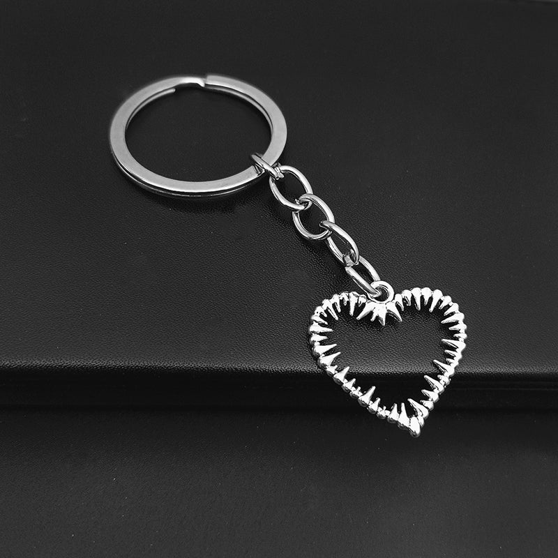 Ring Hollow Heart Keychains