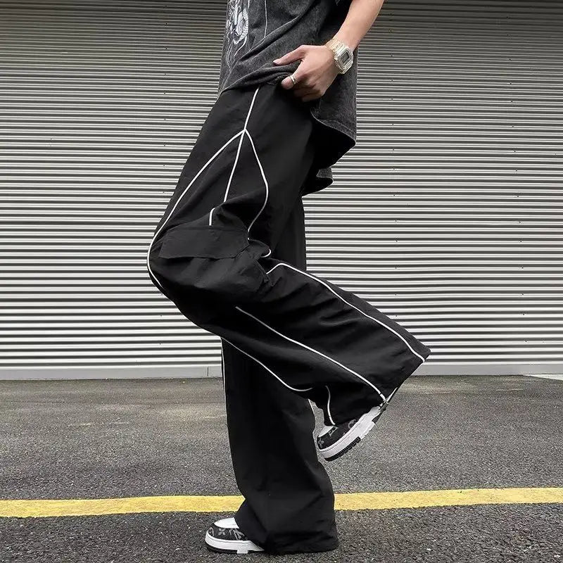 Basic Side Stripe Baggy Sweatpants