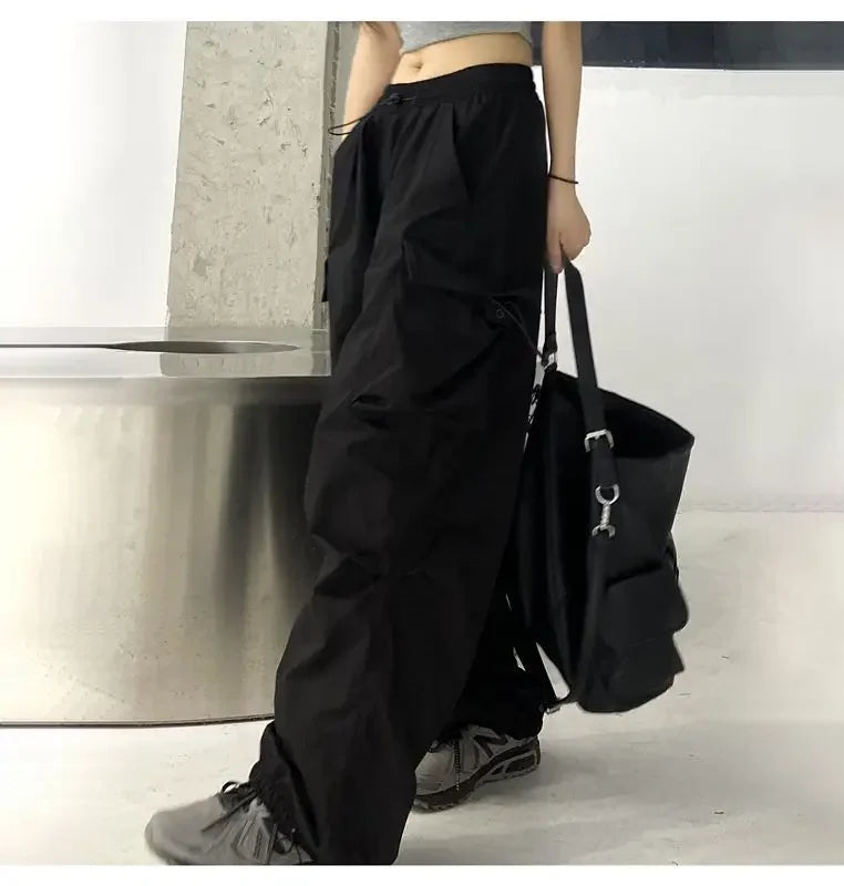 Oversized Parachute Streetwear Pants