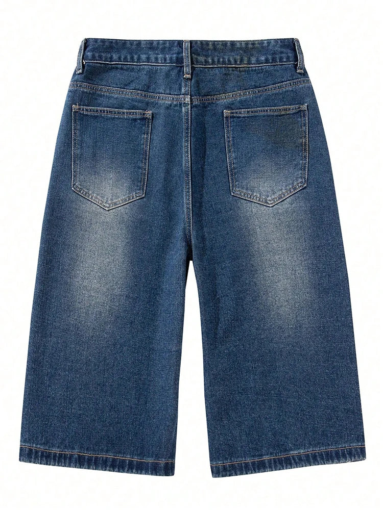 Durable Retro Street Denim Jorts