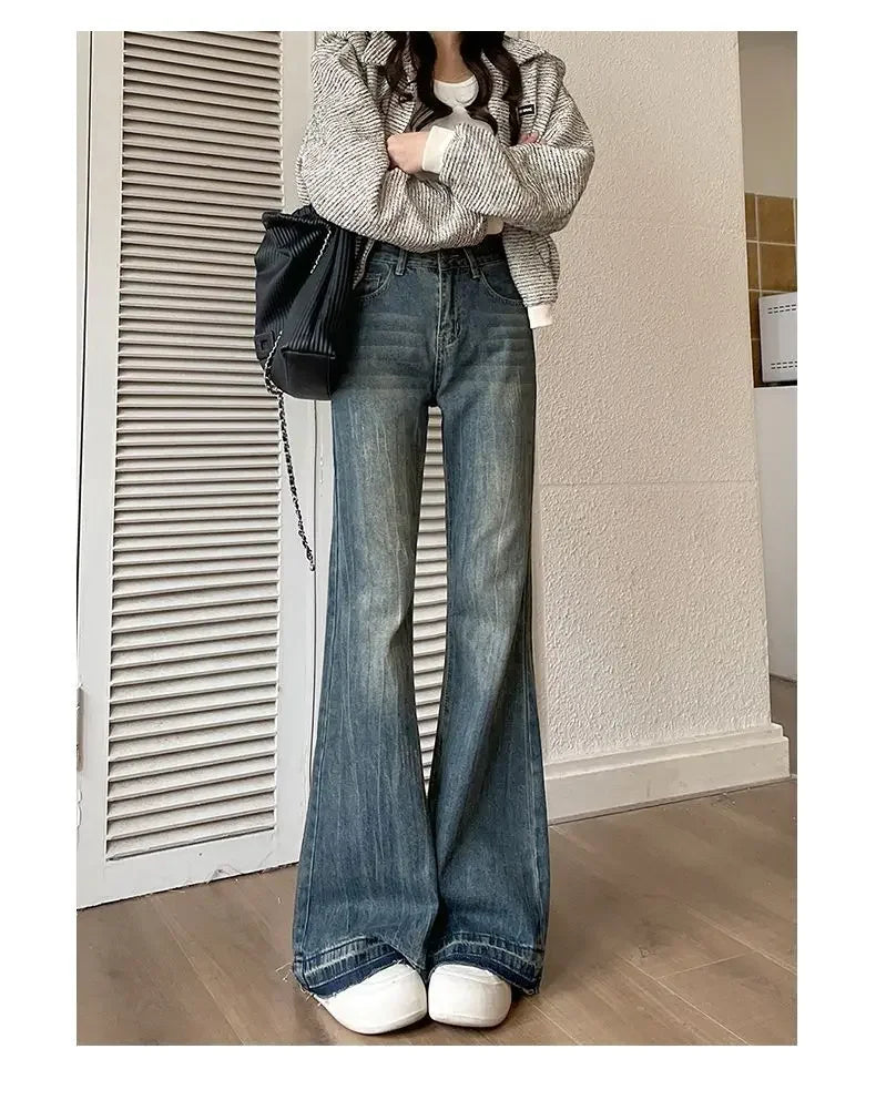 Baggy Flare Statement Jeans