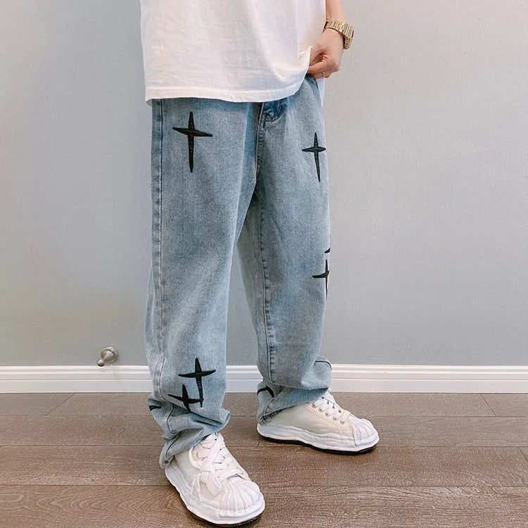 Baggy Style Cargo Jeans