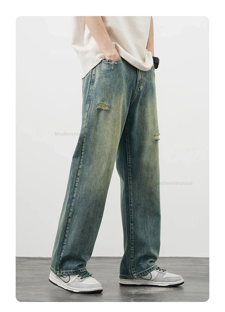 Y2K Vintage Ripped Baggy Jeans