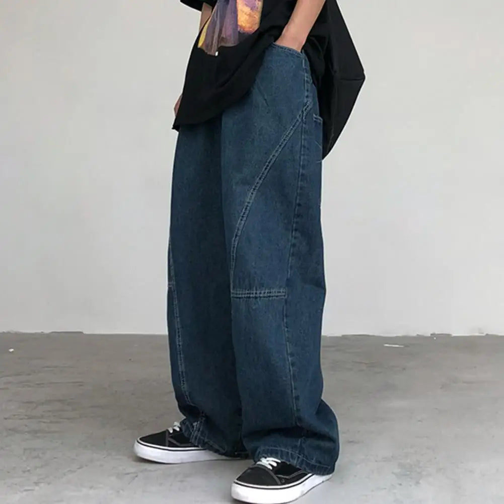 High-Waisted Retro Baggy Jeans