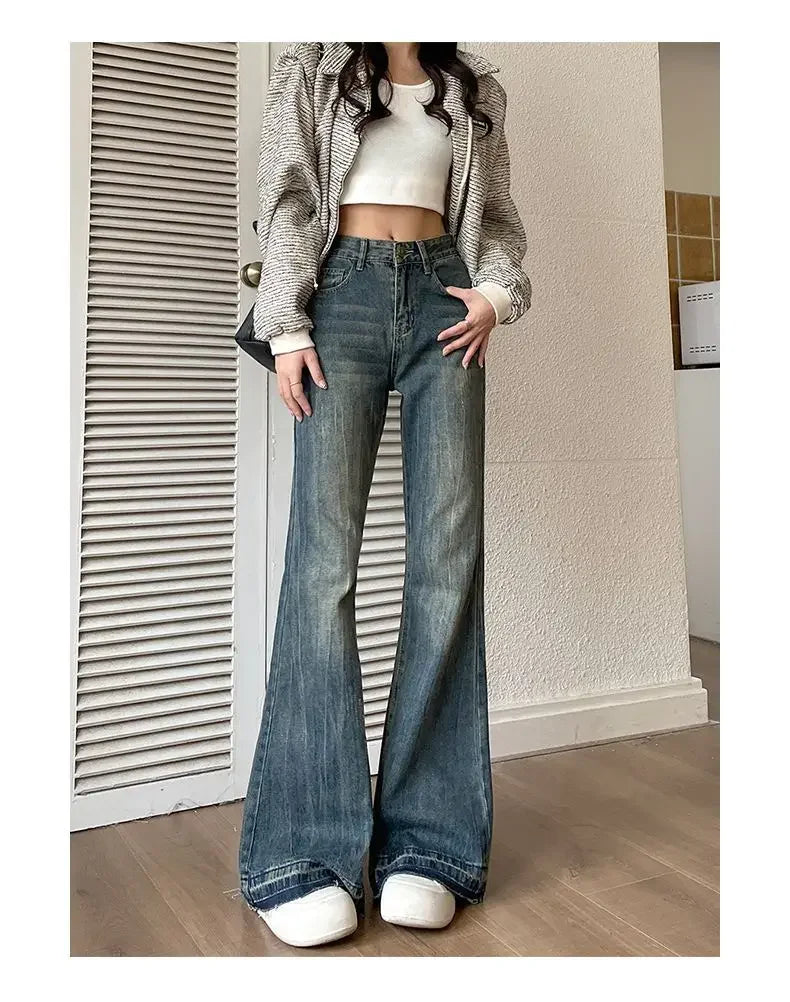 Baggy Flare Statement Jeans