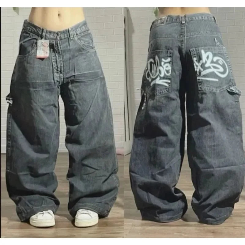 Streetwear Multi-Pocket Baggy Jeans