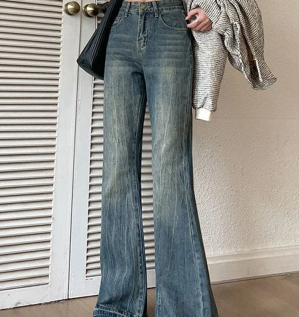 Baggy Flare Statement Jeans