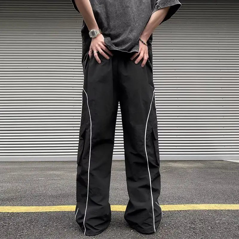 Basic Side Stripe Baggy Sweatpants