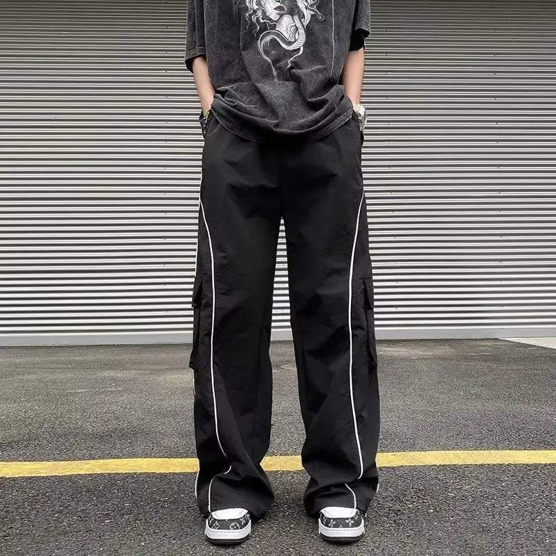 Basic Side Stripe Baggy Sweatpants