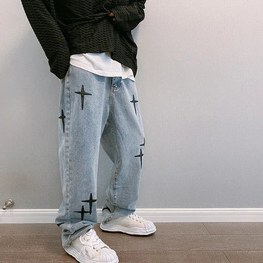 Baggy Style Cargo Jeans