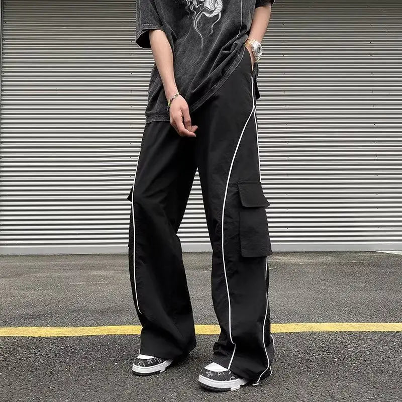 Basic Side Stripe Baggy Sweatpants