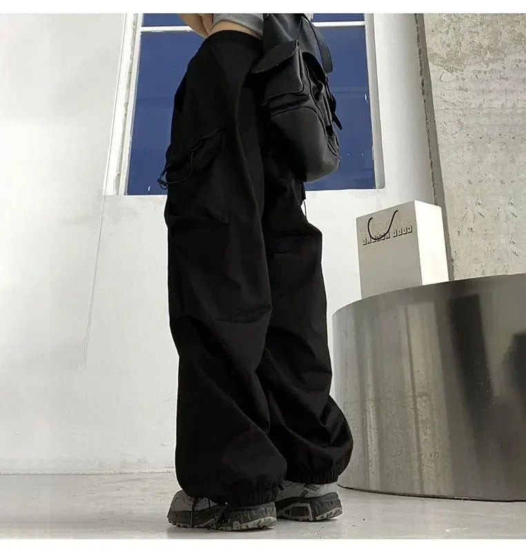 Oversized Parachute Streetwear Pants