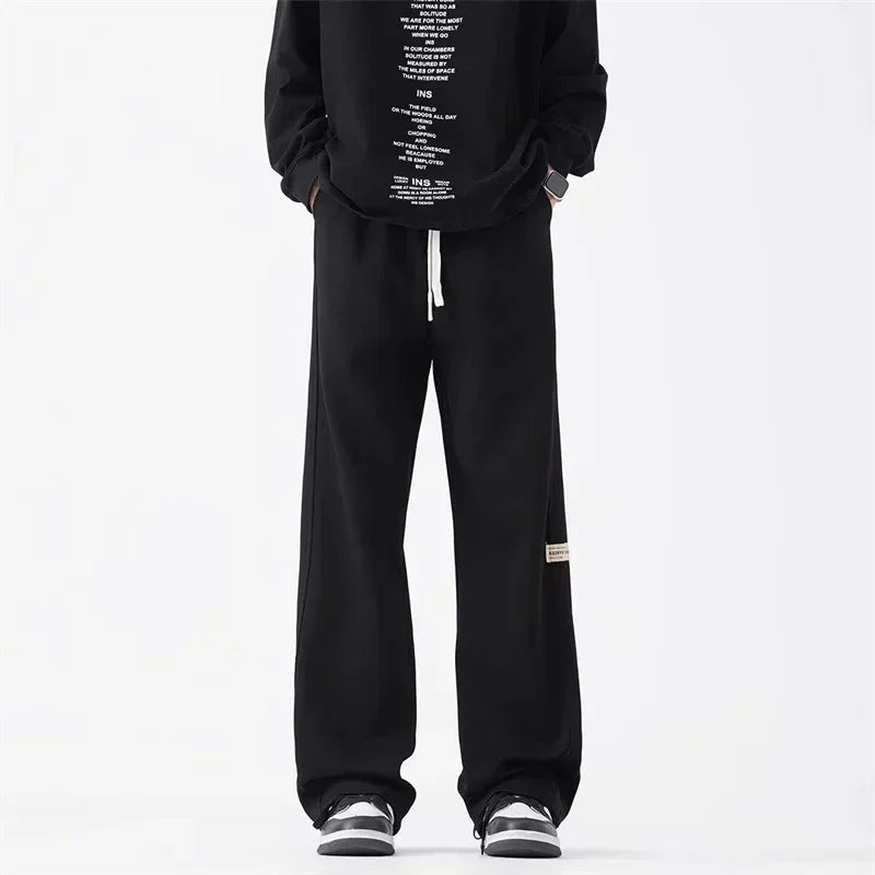 Retro Side Stripe Baggy Sweatpants