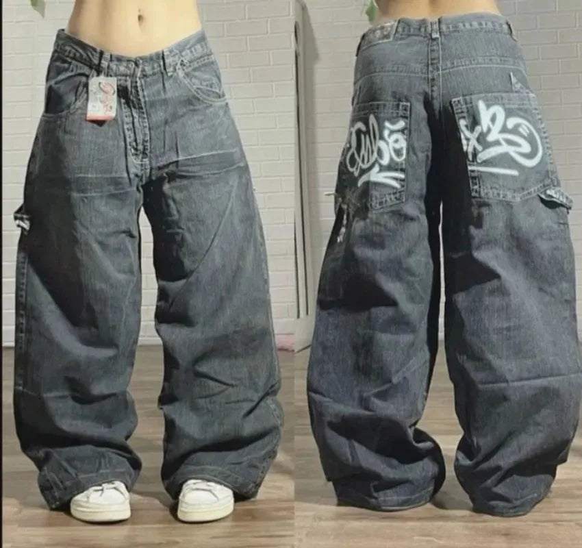 Streetwear Multi-Pocket Baggy Jeans