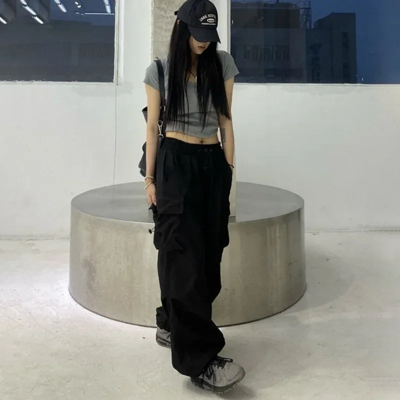 Oversized Parachute Streetwear Pants