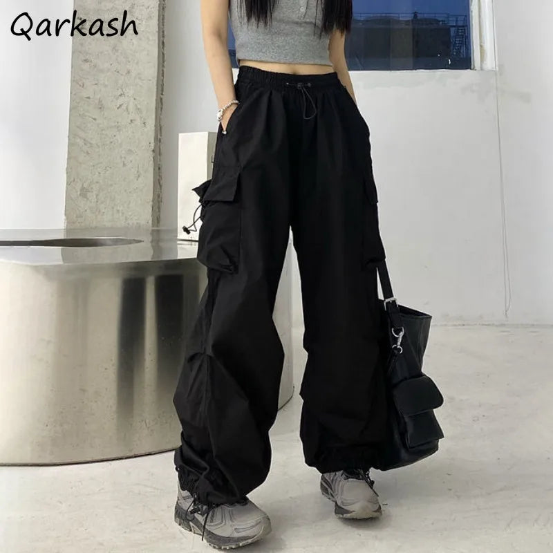 Oversized Parachute Streetwear Pants