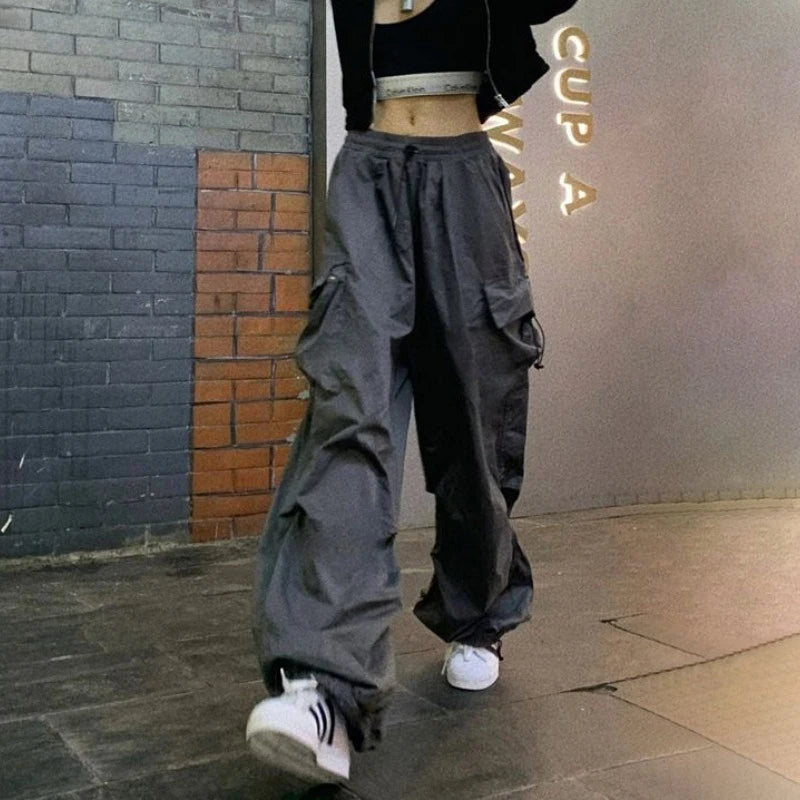 Oversized Parachute Streetwear Pants