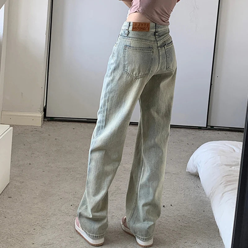 Minimalist Retro Blue Jeans