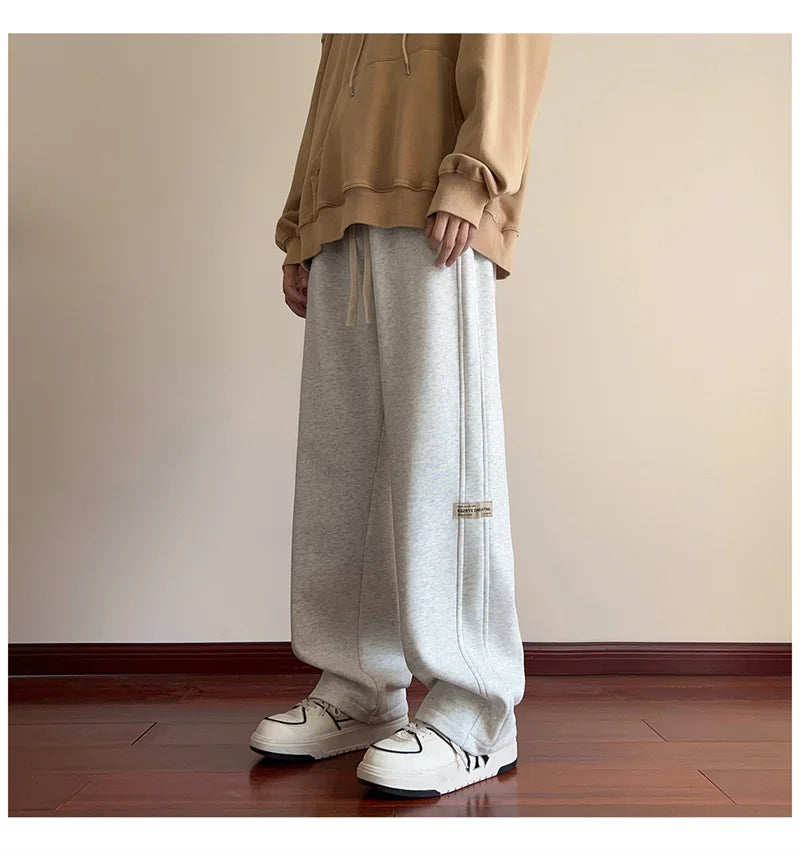 Retro Side Stripe Baggy Sweatpants