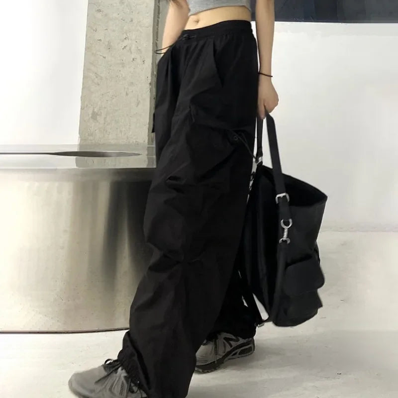 Oversized Parachute Streetwear Pants