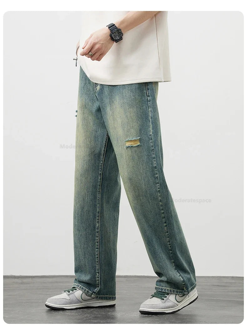 Y2K Vintage Ripped Baggy Jeans