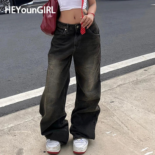 HEYounGIRL Y2K Street Baggy Jeans