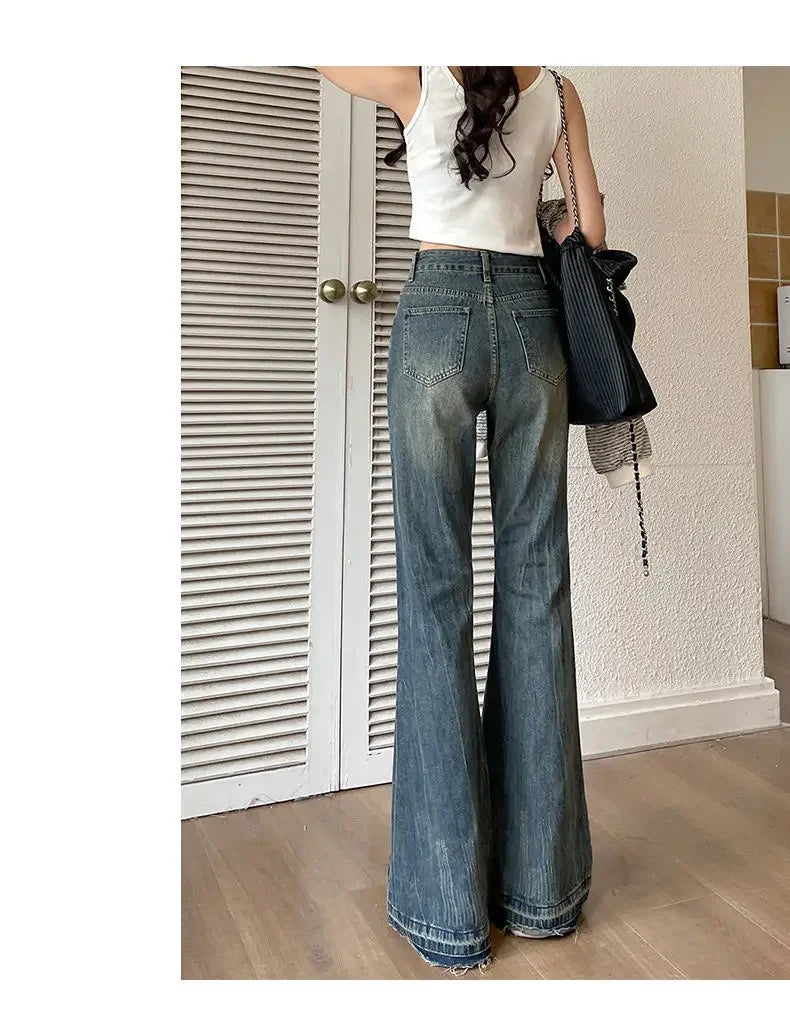 Baggy Flare Statement Jeans