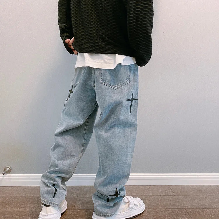 Baggy Style Cargo Jeans