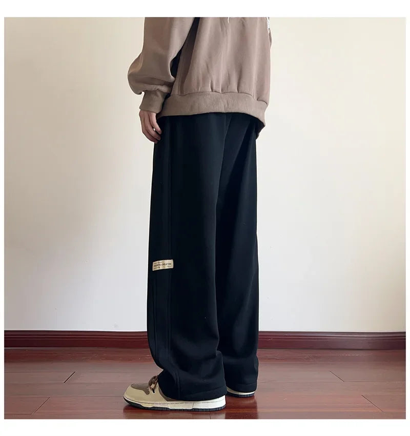 Retro Side Stripe Baggy Sweatpants