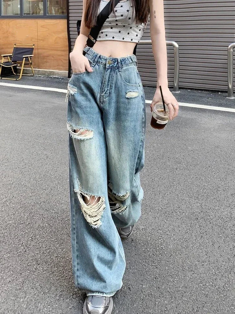 rendy Vintage Hole Jeans