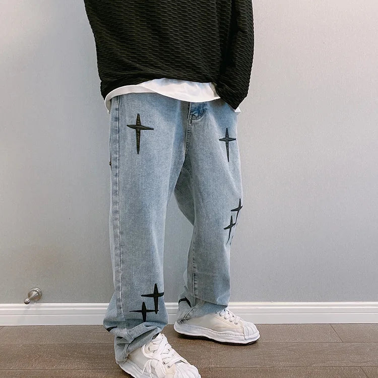 Baggy Style Cargo Jeans