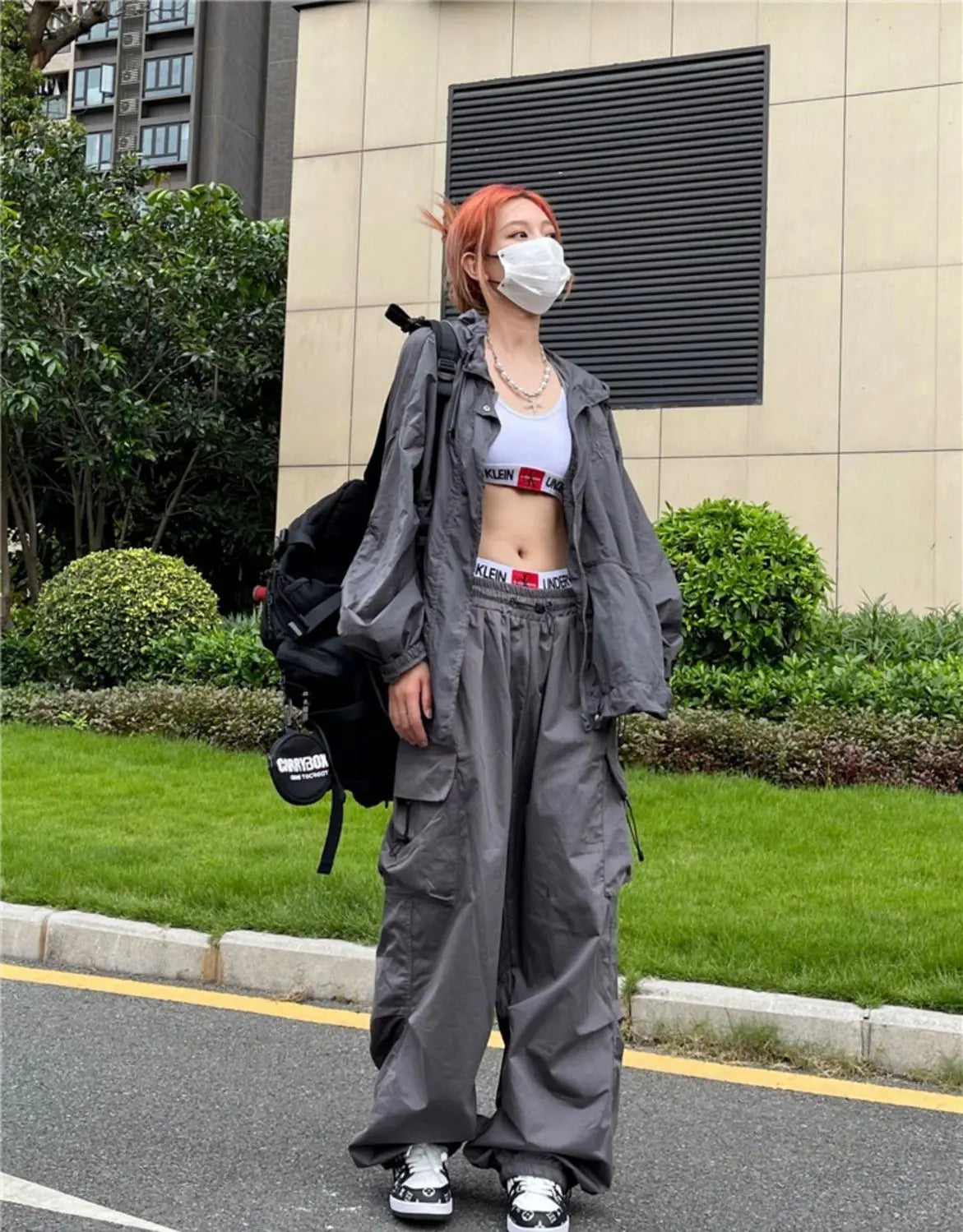 Streetwear Wide Leg Parachute Sweatpants