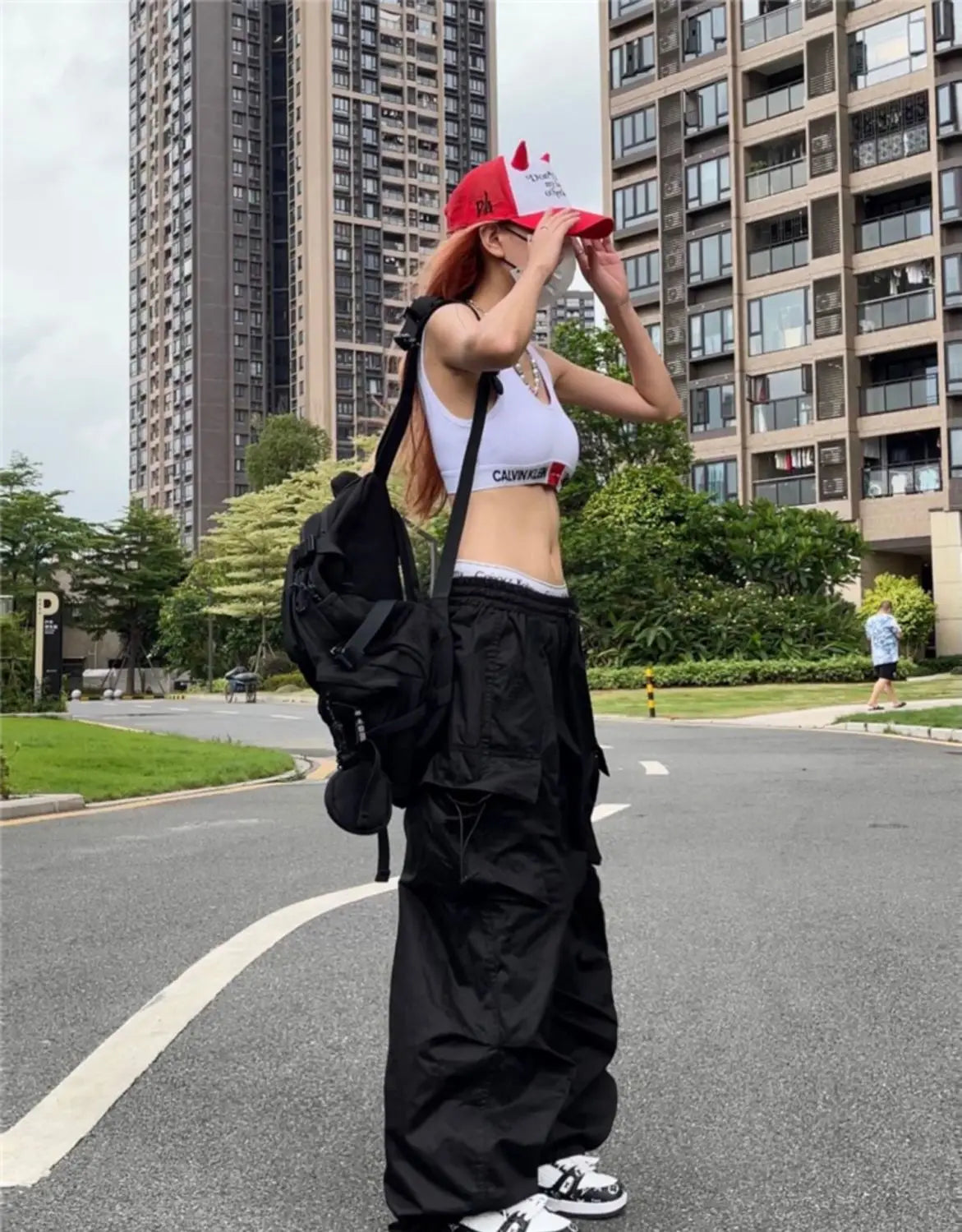 Streetwear Wide Leg Parachute Sweatpants