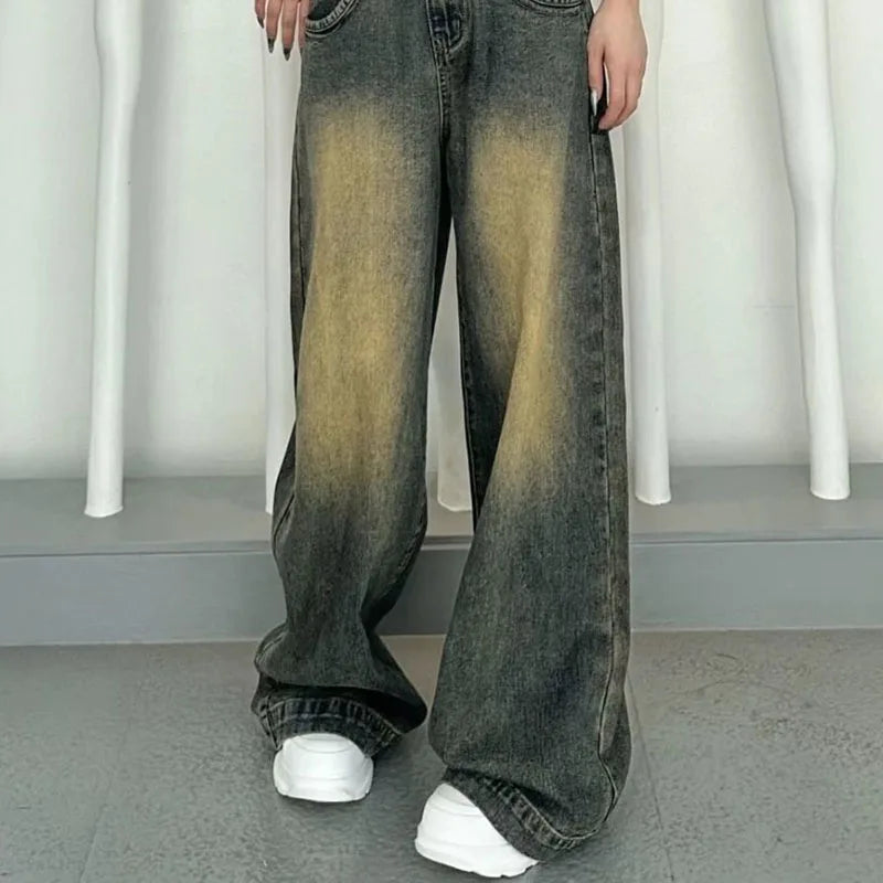 High-Waist Y2K Denim Jeans