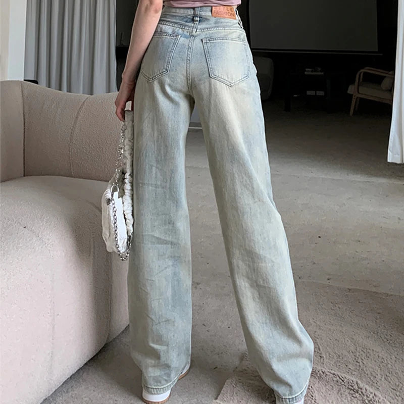 Minimalist Retro Blue Jeans