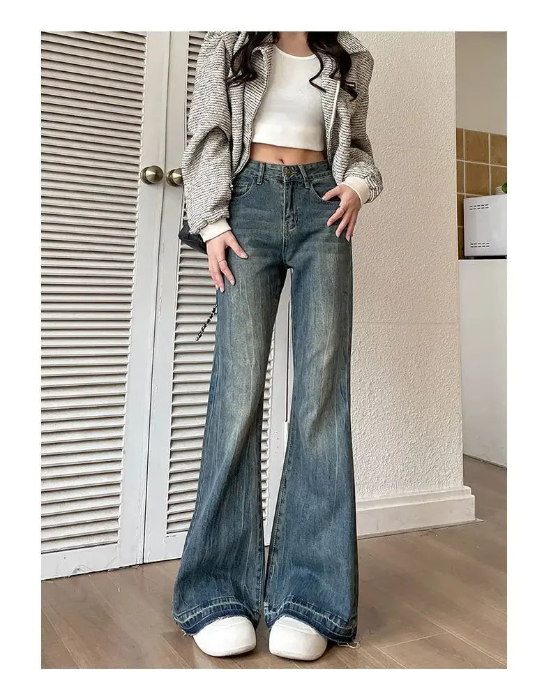 Baggy Flare Statement Jeans