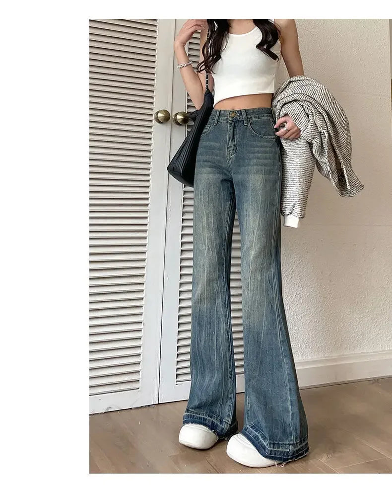 Baggy Flare Statement Jeans