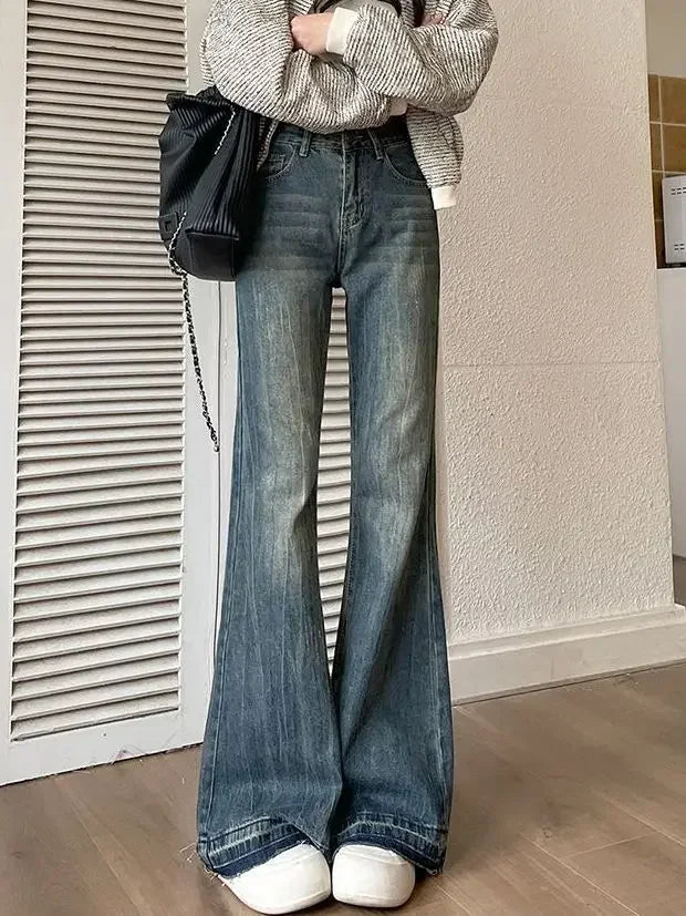 Baggy Flare Statement Jeans