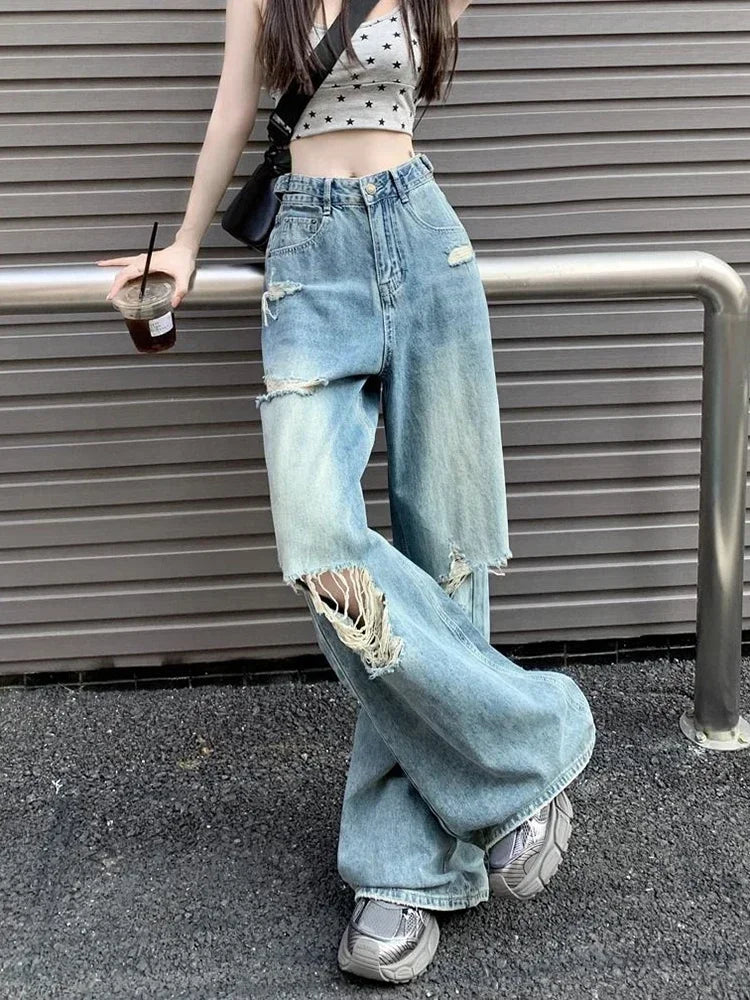 rendy Vintage Hole Jeans