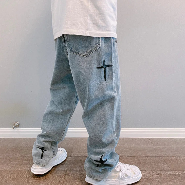 Baggy Style Cargo Jeans